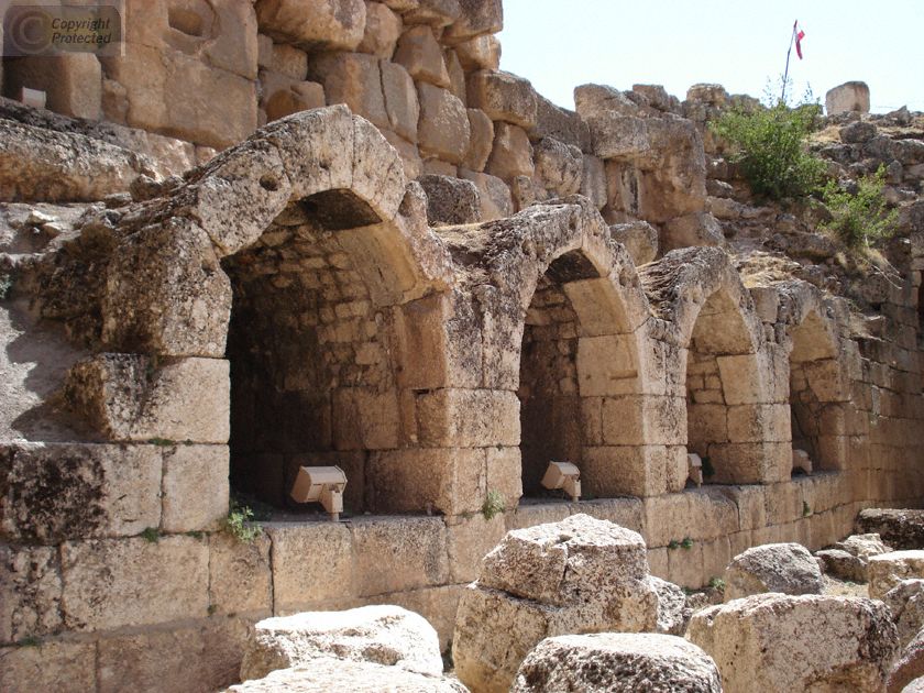 Four Arches in the Temple of Jupiter in Baalbek